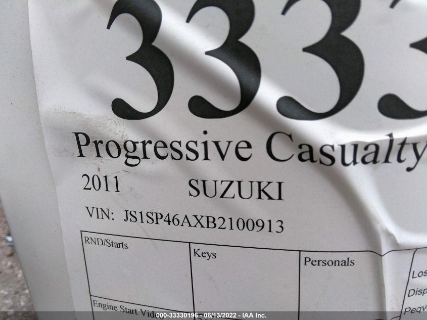 2011 SUZUKI DR650 SE JS1SP46AXB2100913