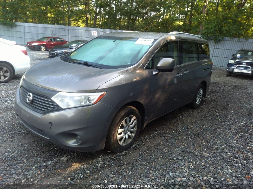 2014 NISSAN QUEST S JN8AE2KP8E9105923