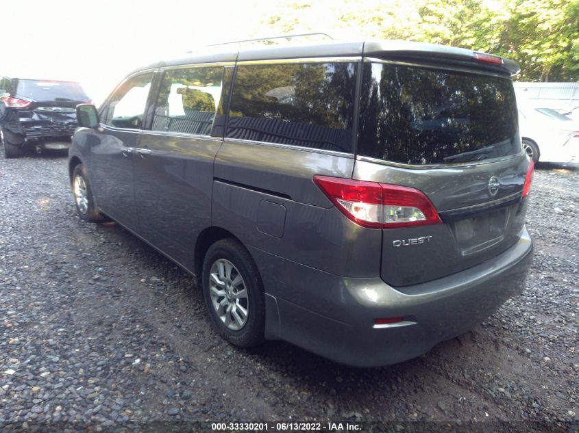 2014 NISSAN QUEST S JN8AE2KP8E9105923