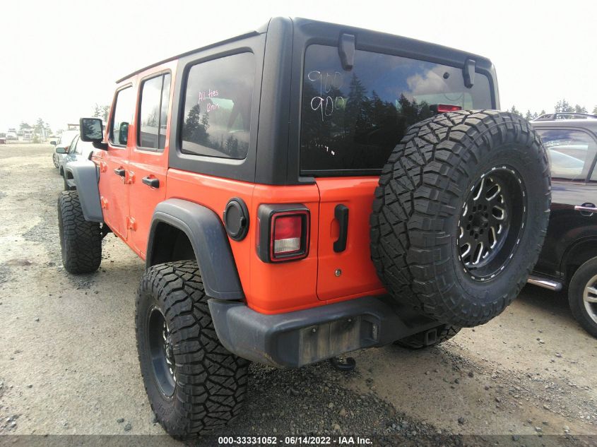 2018 JEEP WRANGLER UNLIMITED SPORT S 1C4HJXDN0JW207775