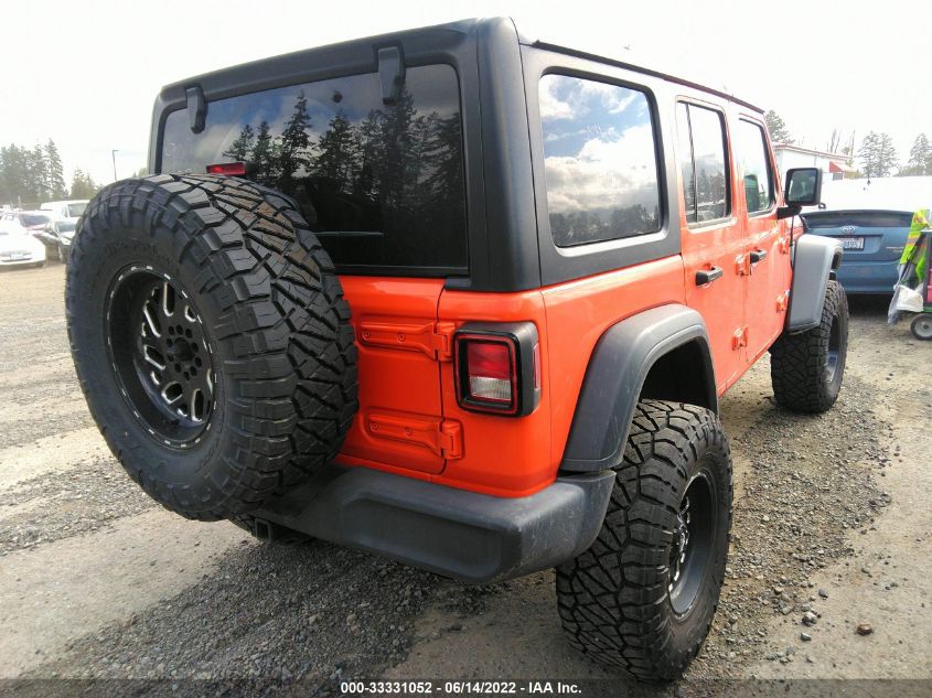 2018 JEEP WRANGLER UNLIMITED SPORT S 1C4HJXDN0JW207775
