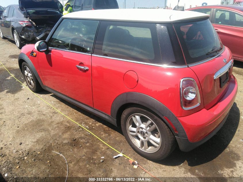 2013 MINI COOPER HARDTOP WMWSU3C57DT687999