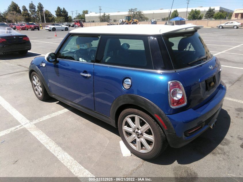 2013 MINI COOPER HARDTOP S WMWSV3C58DT391595