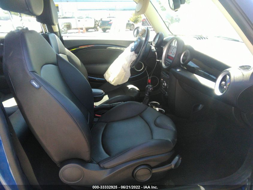 2013 MINI COOPER HARDTOP S WMWSV3C58DT391595