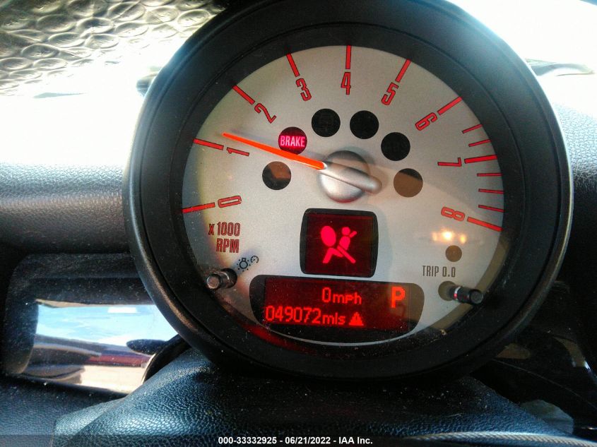 2013 MINI COOPER HARDTOP S WMWSV3C58DT391595
