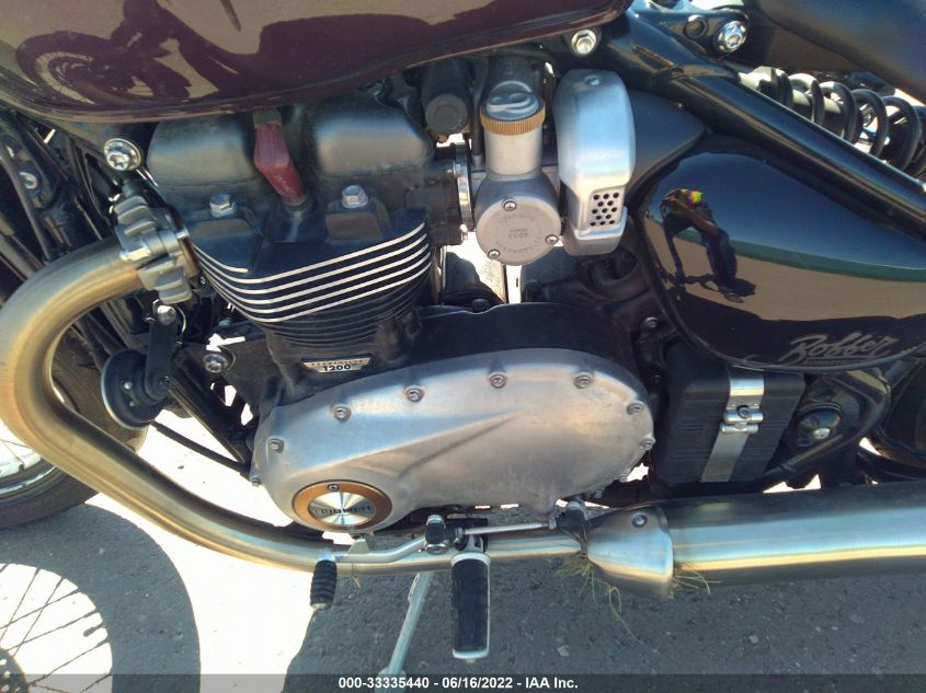 2017 TRIUMPH MOTORCYCLE BONNEVILLE BOBBER SMTD42HL5HT817086