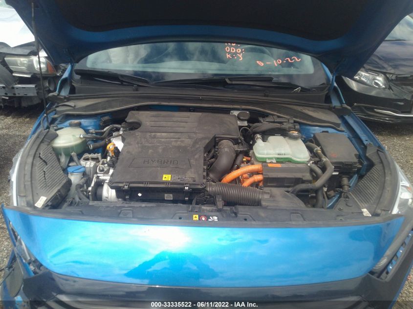 2017 HYUNDAI IONIQ HYBRID SEL KMHC75LC0HU017909