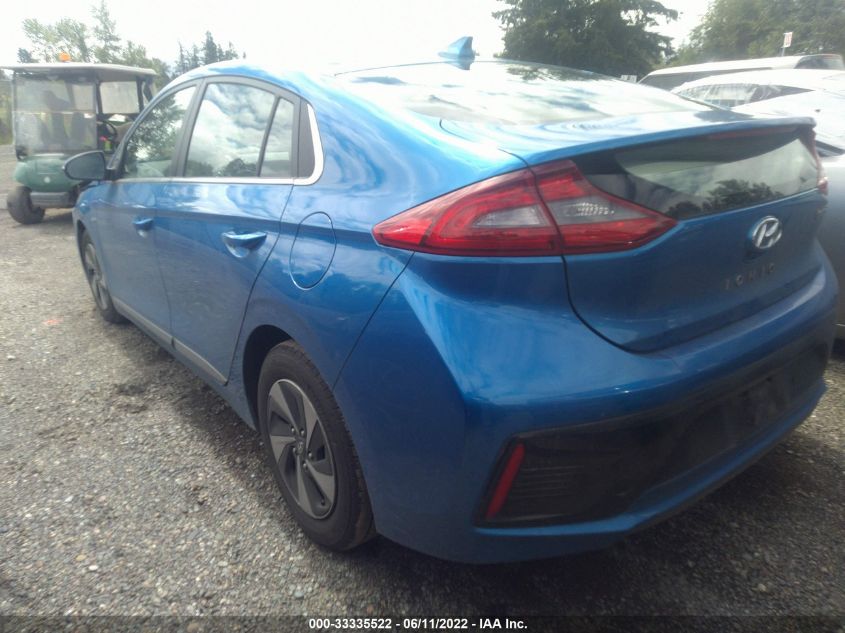 2017 HYUNDAI IONIQ HYBRID SEL KMHC75LC0HU017909