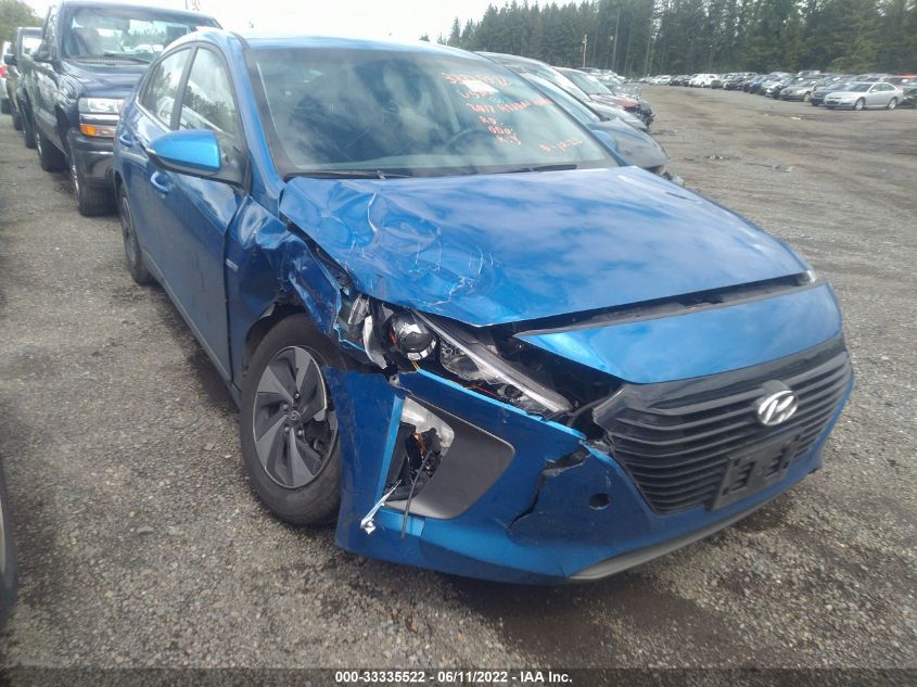 2017 HYUNDAI IONIQ HYBRID SEL KMHC75LC0HU017909