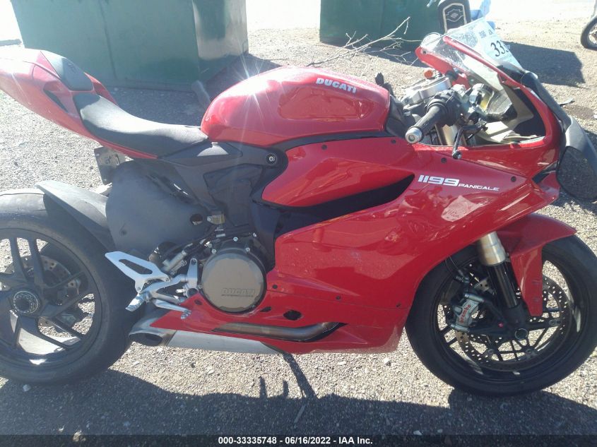2014 DUCATI SUPERBIKE 1199 PANIGALE/S ZDM14BPW3EB019303