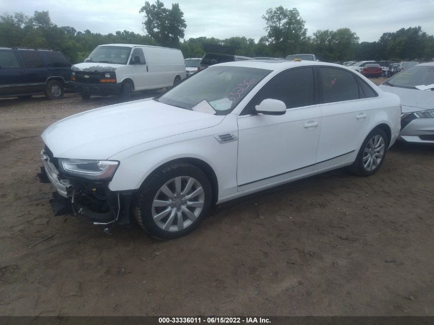 2013 AUDI A4 PREMIUM WAUBFAFL9DA160387