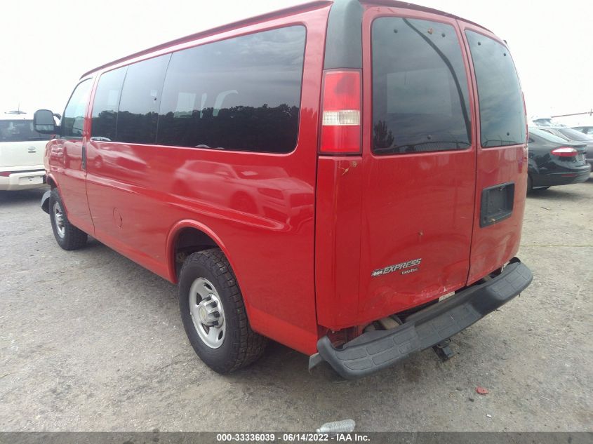 2013 CHEVROLET EXPRESS PASSENGER LS 1GAWGPFA8D1176012