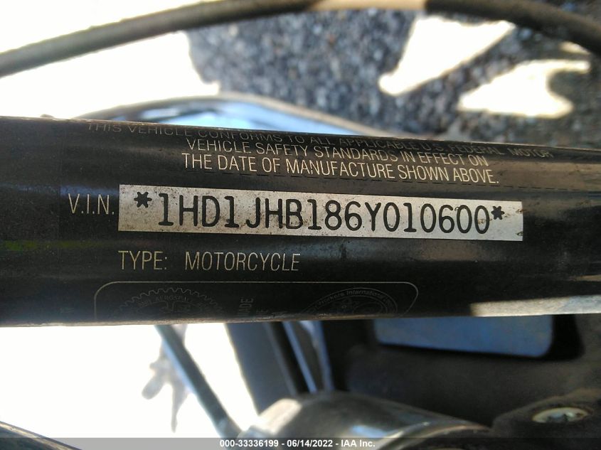 2006 HARLEY-DAVIDSON FLSTCI 1HD1JHB186Y010600