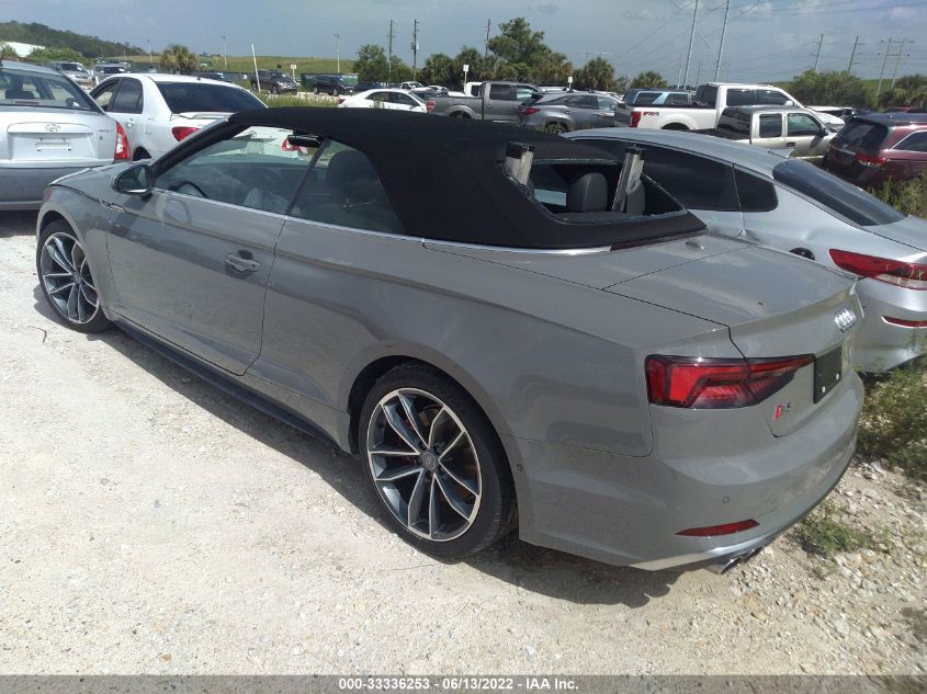 2019 AUDI S5 CABRIOLET PRESTIGE WAU24GF5XKN011020