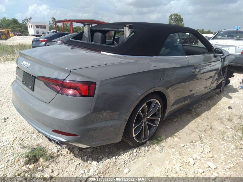 2019 AUDI S5 CABRIOLET PRESTIGE WAU24GF5XKN011020