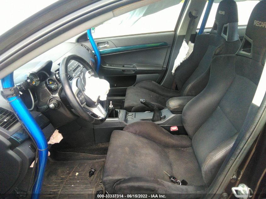 2013 MITSUBISHI LANCER EVOLUTION GSR JA32W8FV2DU023561