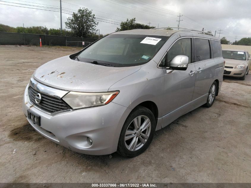 2013 NISSAN QUEST SL JN8AE2KP3D9063739