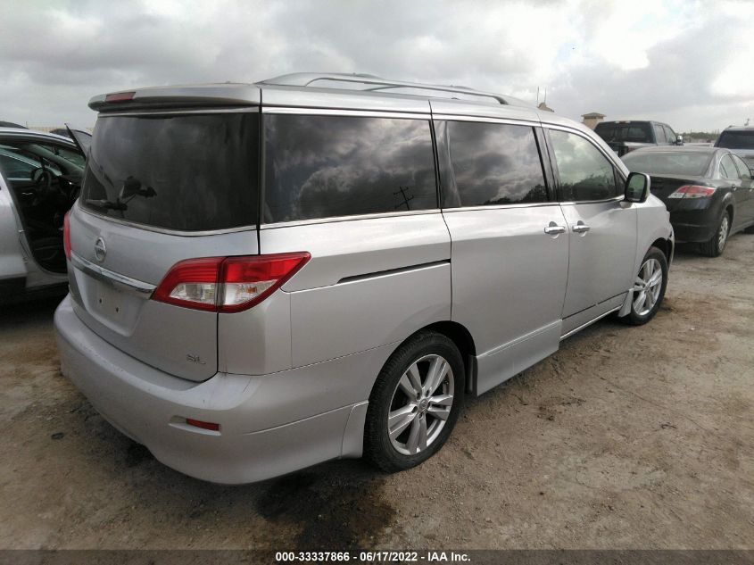 2013 NISSAN QUEST SL JN8AE2KP3D9063739