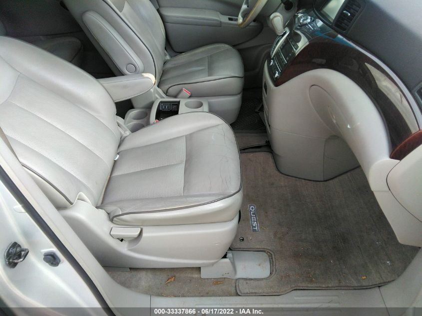 2013 NISSAN QUEST SL JN8AE2KP3D9063739