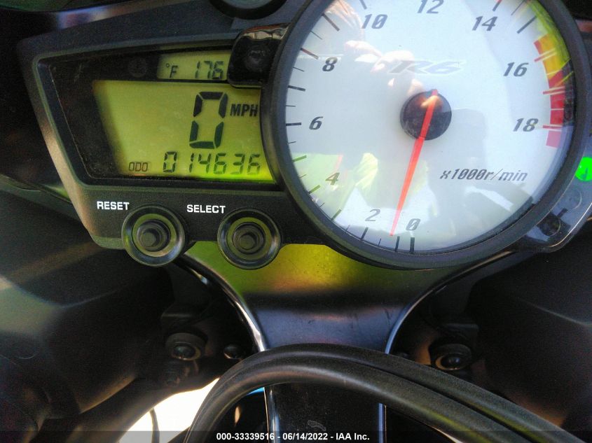 2006 YAMAHA YZFR6 L JYARJ06E66A032604