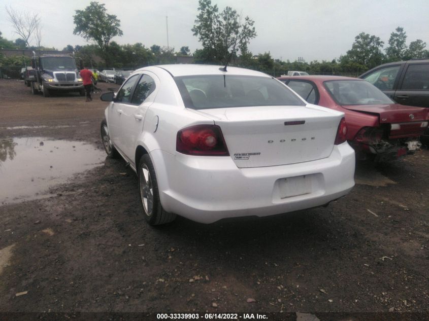 2013 DODGE AVENGER SE 1C3CDZAB9DN685103
