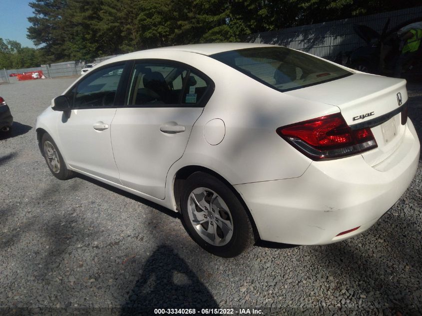 2013 HONDA CIVIC SDN LX 19XFB2F57DE262727
