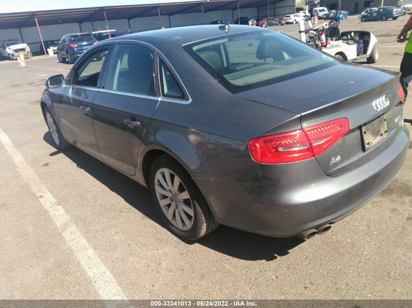 2013 AUDI A4 PREMIUM WAUAFAFL6DA179135