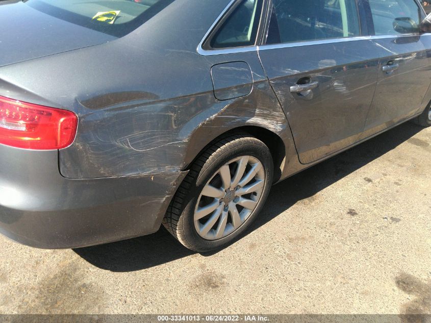2013 AUDI A4 PREMIUM WAUAFAFL6DA179135