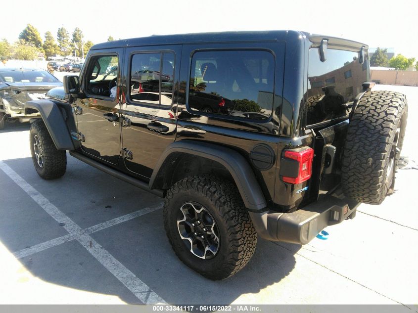 2021 JEEP WRANGLER 4XE UNLIMITED RUBICON 1C4JJXR64MW789709