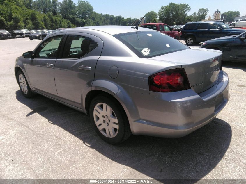 2013 DODGE AVENGER SE 1C3CDZAB5DN767247