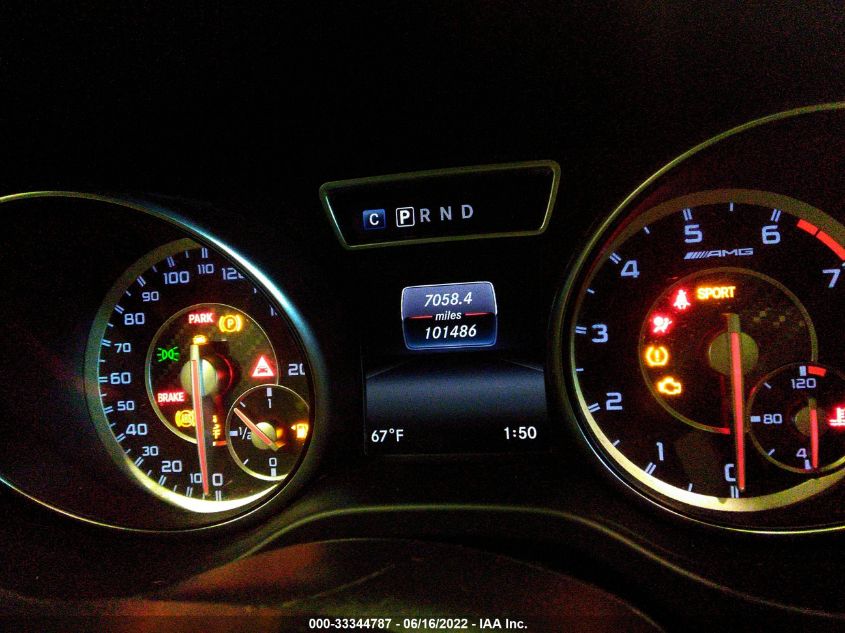 2016 MERCEDES-BENZ GLA AMG GLA 45 WDDTG5CB0GJ238461