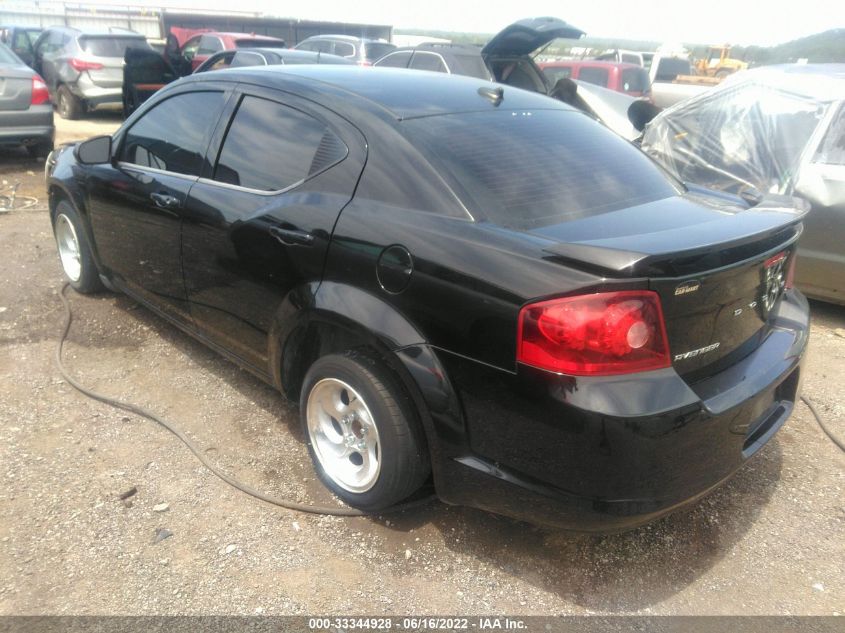 2013 DODGE AVENGER SXT 1C3CDZCG9DN572857