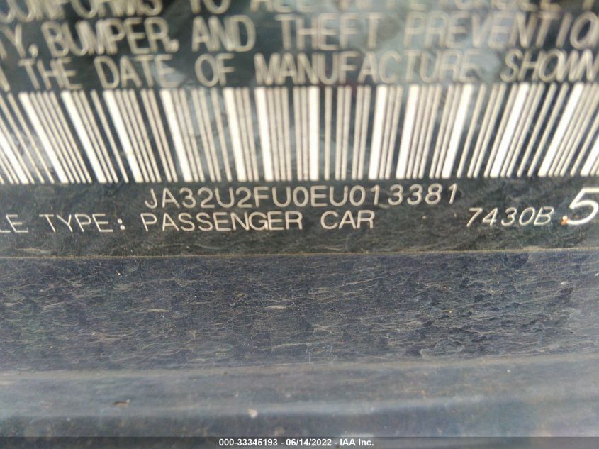 2014 MITSUBISHI LANCER ES JA32U2FU0EU013381
