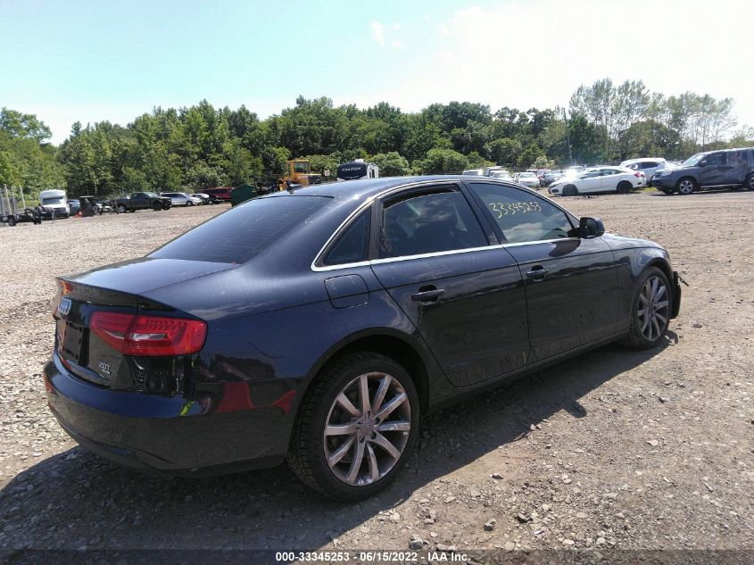 2013 AUDI A4 PREMIUM PLUS WAUFFAFL7DN006304