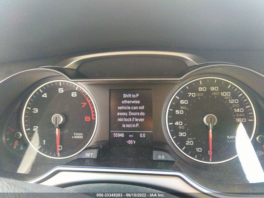 2013 AUDI A4 PREMIUM PLUS WAUFFAFL7DN006304