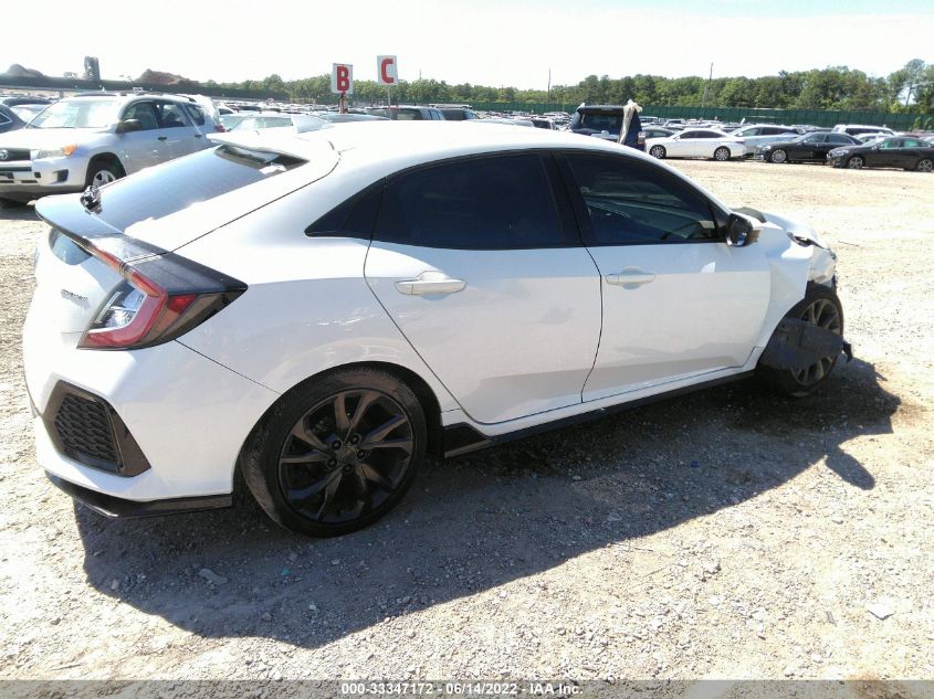 2018 HONDA CIVIC HATCHBACK SPORT SHHFK7H4XJU408852