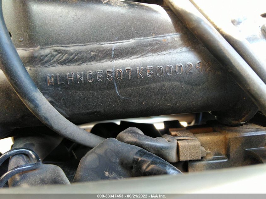 2019 HONDA CBF300 N MLHNC5507K5000292