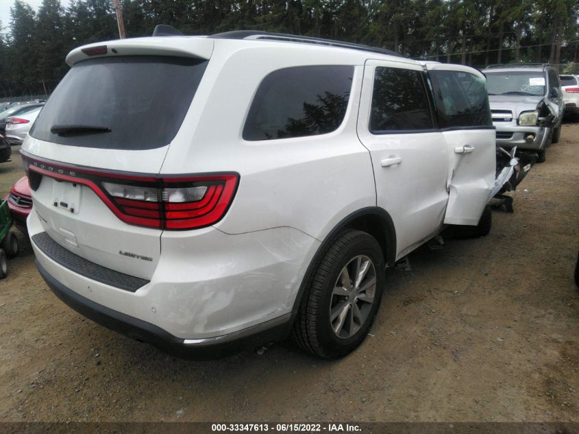 2016 DODGE DURANGO LIMITED 1C4RDJDG8GC484971