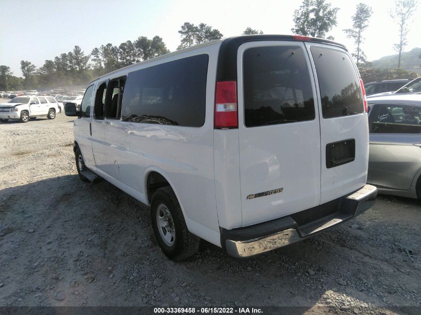 2019 CHEVROLET EXPRESS PASSENGER LT 1GAZGPFG7K1172855