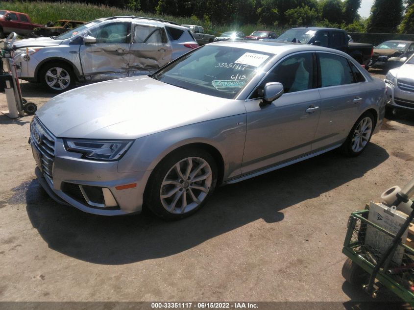 2019 AUDI A4 PRESTIGE WAUFNAF42KN016618