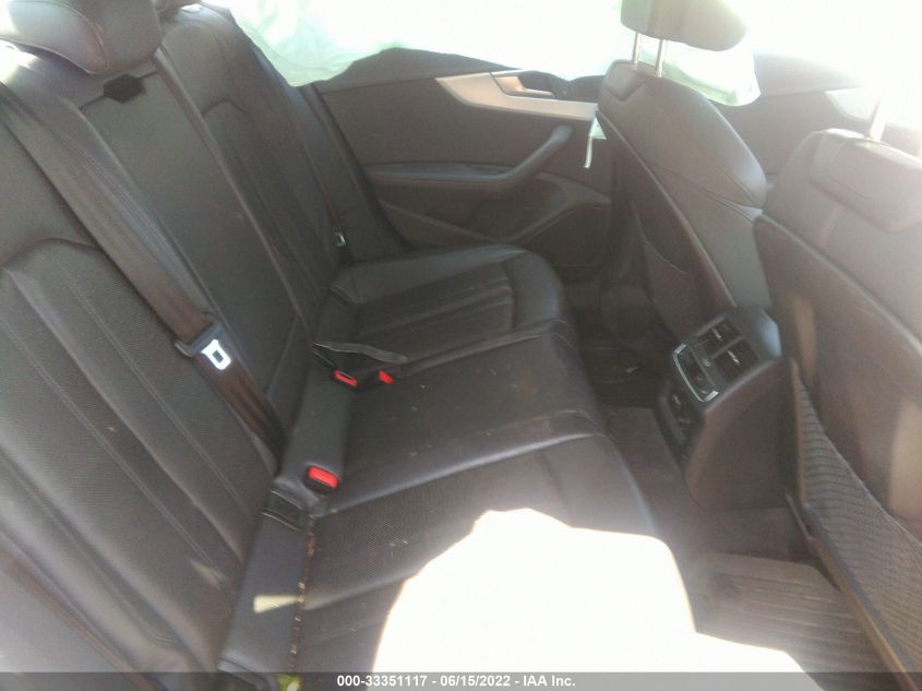 2019 AUDI A4 PRESTIGE WAUFNAF42KN016618