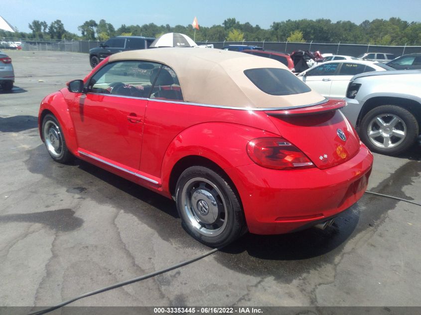 2013 VOLKSWAGEN BEETLE CONVERTIBLE 2.5L 3VW5P7AT5DM802742