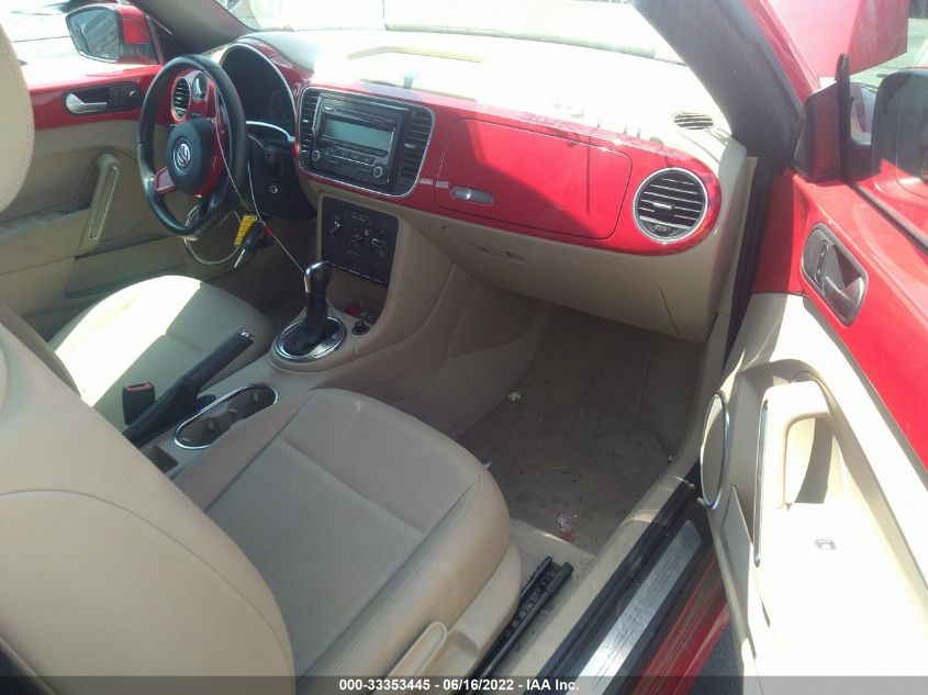 2013 VOLKSWAGEN BEETLE CONVERTIBLE 2.5L 3VW5P7AT5DM802742