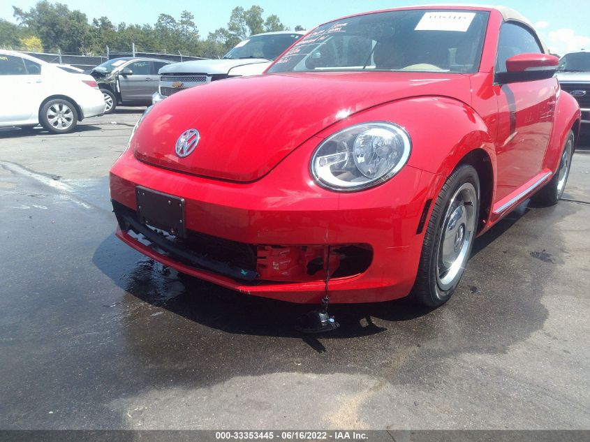 2013 VOLKSWAGEN BEETLE CONVERTIBLE 2.5L 3VW5P7AT5DM802742