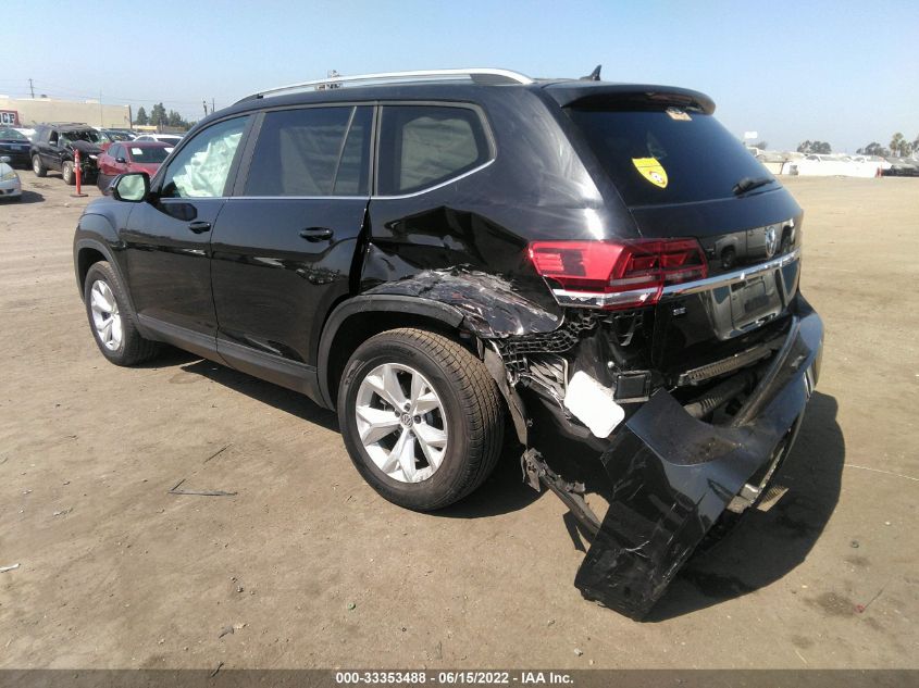 2019 VOLKSWAGEN ATLAS 3.6L V6 SE 1V2DR2CA3KC574177