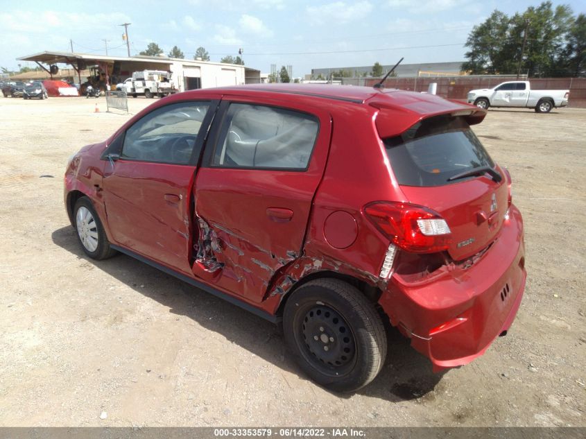 2019 MITSUBISHI MIRAGE ES/RF ML32A3HJ5KH014648