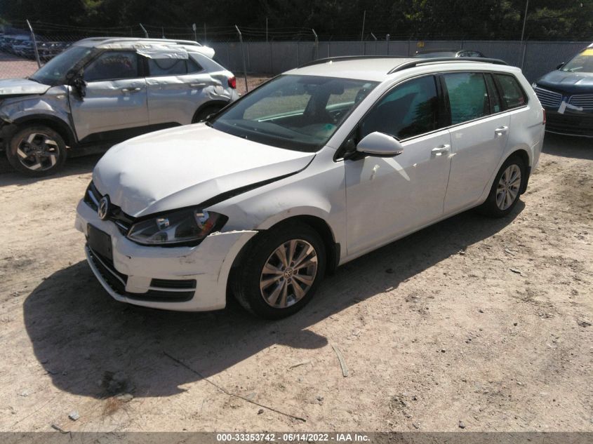 2017 VOLKSWAGEN GOLF SPORTWAGEN S 3VWU17AU6HM526955