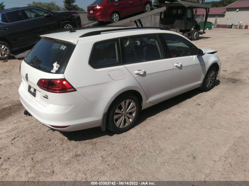 2017 VOLKSWAGEN GOLF SPORTWAGEN S 3VWU17AU6HM526955