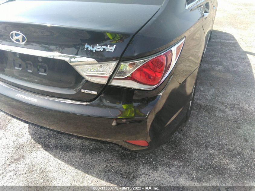 2013 HYUNDAI SONATA HYBRID LIMITED KMHEC4A44DA100667