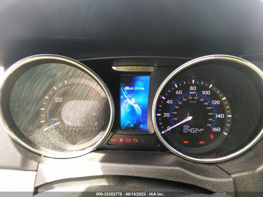 2013 HYUNDAI SONATA HYBRID LIMITED KMHEC4A44DA100667